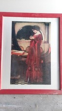 Framed Print of Ethereal Female Portrait with Floral Headdress — listing 4