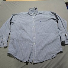 Ralph Lauren Blake Plaid Cotton Button-Down Dress Shirt XL — listing 3
