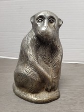 Novelty Cast Metal Figural Monkey Pen Holder / Desk Stand — listing 3