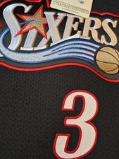 Mitchell & Ness Allen Iverson Philadelphia 76ers 2000-01 Hardwood Classics Swingman Jersey #3 (Black Alternate) — listing 4