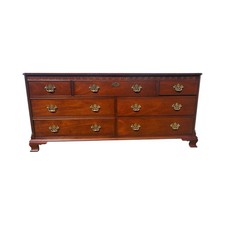 Chippendale Style Mahogany Triple Dresser with Broken-Arch Backsplash — listing 6