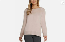 Max & Mia Women's Light Blue Raglan Crewneck Sweater — listing 4