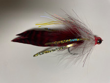 Handmade Chartreuse & White Bucktail/Rabbit Strip Streamer Flies, Lot of 7, listing 5