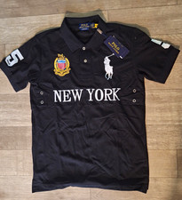 Polo Ralph Lauren Royal Blue Applique Spellout Logo T-Shirt, Size S