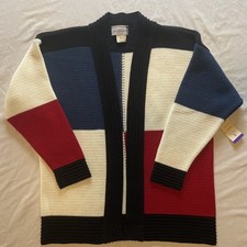 Vintage 1980s-90s Color Block Snap-Placket Pullover Windbreaker