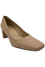 Naturalizer Women's Block-Heel Square-Toe Leather Pumps in Tan/Mauve — listing 5