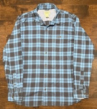 L.L. Bean Sherpa-Lined Cotton Flannel Shirt Jacket, Red Plaid, Men's L-Reg