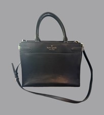 Black Saffiano Leather Flap Wallet-on-Chain Crossbody Bag with Silver Hardware — listing 4