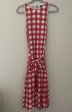 Taylor Black & White Plaid Fit & Flare Sleeveless Dress — listing 6