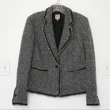 Anne Klein II Gray Tweed Lined Jacket, Size 10 — listing 5