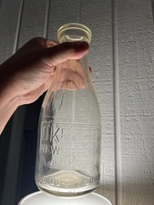 Vintage Pennsylvania Dairy Pyro-Glaze Quart Milk Bottles, Lot of 3 (Barlow Dairy, S.C. Price, Muhlenberg Dairy)