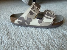 Birkenstock Arizona Soft Footbed Two-Strap Sandals, Desert Soil Camo (Sand/Beige) — listing 3