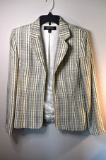 Kasper for A.S.L. Women's Cream Longline Blazer Jacket, Size 16 — listing 5
