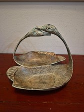 Vintage GATCO Solid Brass Swan Trinket Dish — listing 3