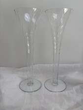 Trumpet-Form Crystal Champagne Flutes, Set of 4 — listing 6