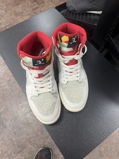 Air Jordan 1 Mid Hare Colorway (White/Light Silver/True Red) — listing 2