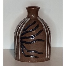 Southwestern Native American Style Pottery Vase, Geometric Cylinder, Unknown Maker — listing 6