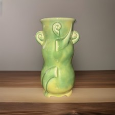 Green Glazed Ceramic Frog on Lotus Base Water Dropper / Brush Washer — listing 5