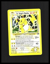 Pokémon Card Lot: Raticate Holo (Legendary Collection reverse/holo) and Lt. Surge's Raichu Holo (Gym Heroes 11/132) — listing 6