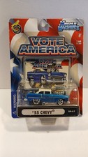 Funline Muscle Machines 1955 Chevy Nomad Diecast Hot Rod with Flames — listing 5