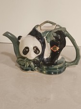Vintage Figural Panda & Bamboo Ceramic Teapot — listing 5