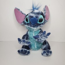 Disney Lilo & Stitch Blue Fuzzy Fleece Crewneck Sweatshirt