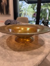 L.C. Tiffany Favrile Iridescent Art Glass Low Bowl with Textured Surface — listing 6