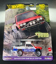 Hot Wheels Baja Bruiser Diecast Truck, Orange with BAJA #5 Firestone Tampo