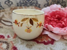 Hall China Autumn Leaf Ruffled Sugar Bowl (No Lid) - Jewel Tea Mary Dunbar — listing 4