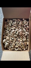 Two Large Glass Jars Filled with Used Wine Corks (Craft/Decor Lot)