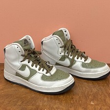 Nike Air Force 1 High Mid-Top Sneakers, Green and White Colorway, listing 6