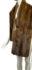 Vintage Mid-Century Mink Fur Stole/Cape Wrap with Satin Lining — listing 2