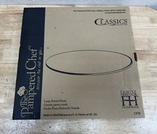 The Pampered Chef 15" Round Baking Stone, Family Heritage Collection #1370, New in Box — listing 6