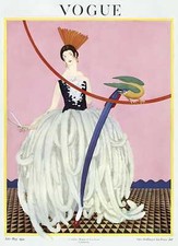 Vogue Magazine Cover Reproduction Print - Early December 1917, Helen Dryden 'Lady in the Moon' — listing 6
