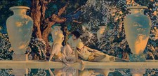 Maxfield Parrish "The Garden of Allah" Framed Art Print