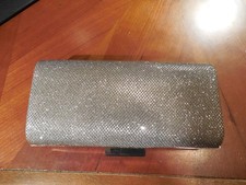 Silver Metallic Mesh Rhinestone Evening Clutch with Chain Strap — listing 6