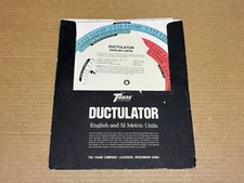 Trane Ductulator Air Duct Sizing Calculator (English and SI Metric Units) with Sleeve — listing 4