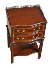 Chippendale-Style Mahogany Two-Tier End Table with Ball-and-Claw Feet — listing 4