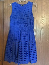 Simply Vera Vera Wang Black and White Abstract Ikat Print Sleeveless Dress, Size XL — listing 5