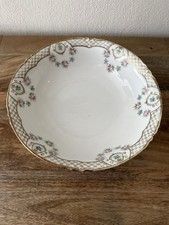 Noritake Nippon Porcelain Berry/Fruit Bowls with Blue Scroll & Pink Rose Border — listing 6