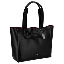 Black Pebbled Leather Handbag/Tote with Interior Slip and Zip Pockets