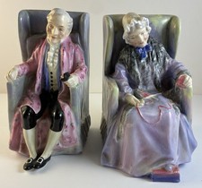 Royal Doulton "Joan" HN2023 Bone China Figurine - Seated Elderly Woman Sewing — listing 4
