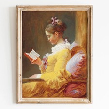 Framed Reproduction Print of "Young Girl Reading" (A Young Girl Reading) after Jean-Honoré Fragonard — listing 6