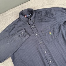 Vintage Chaps Ralph Lauren Tribal Batik Print Cotton Short-Sleeve Shirt, Size L — listing 6