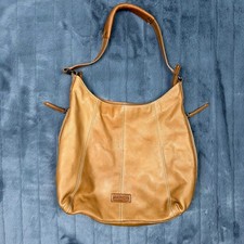 American Leather Co. Black Pebbled Leather Hobo Shoulder Bag with Studded Strap — listing 3