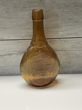 Wheaton Emerald Green Dimpled Optic Glass Bottle Vase — listing 6