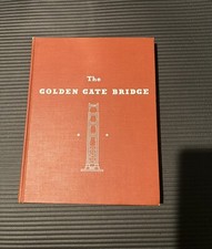 Golden Gate Bridge Pen and Ink Style Print, Signed, in Gold Metal Frame — listing 3