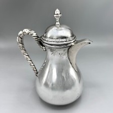 Austro-Hungarian 800 Silver Coffee/Tea Service with Tray, Demitasse Cups & Spoons — listing 4