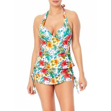 Time and Tru Women's Blue Strappy-Back Tankini Swim Top, NWT — listing 6