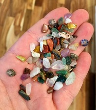 Mixed Lot of Tumbled and Rough Stones/Crystals in Plastic Container — listing 4